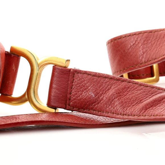 Chloe Marcie Zip Crossbody Bag Leather Medium Orange - Picture 7 of 8